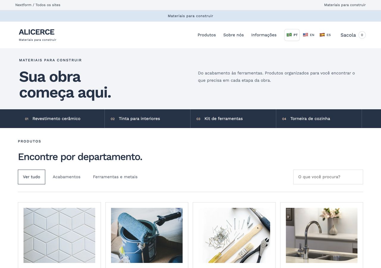 Materiais para construir