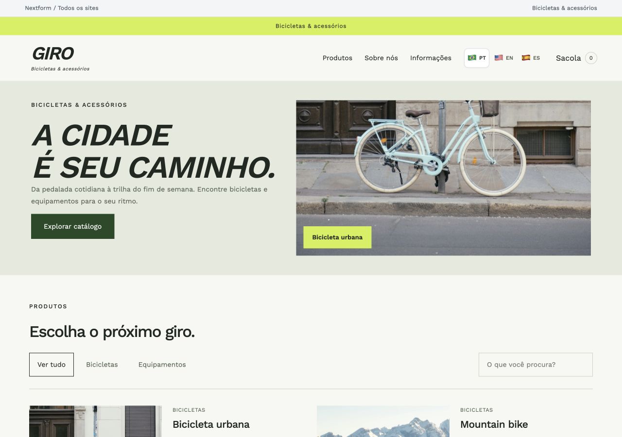 Bicicletas & acessórios